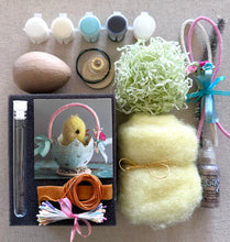 Load image into Gallery viewer, Needle Felted Spring Chicks Online Class and Kit