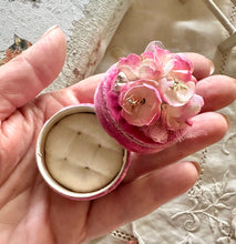 Load image into Gallery viewer, Cherry Blossom Velvet Treasure Box
