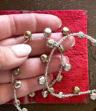 Load image into Gallery viewer, Silver and Gold Jingle Bell Holiday Garland