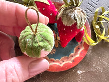 Load image into Gallery viewer, Vintage Velvet Strawberry Making Class and Kit PREORDER with Big Beautiful Strawberry Thank You Gift