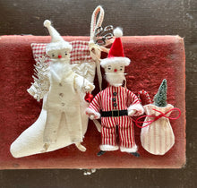 Load image into Gallery viewer, RESERVED FOR NICOLE 2 Holiday Spun Cotton Santa Kits