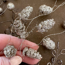 Load image into Gallery viewer, Silver Glittered Wire Garlands