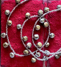 Load image into Gallery viewer, Silver and Gold Jingle Bell Holiday Garland