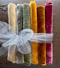 Load image into Gallery viewer, BLACK FRIDAY SALE Autumn Harvest Hand dyed Silk Velvet Collection 6 Pieces