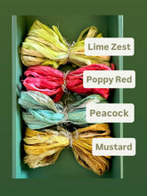 Load image into Gallery viewer, Dyed Silk Ombre Ribbons Summer Garden Collection