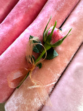 Load image into Gallery viewer, PINK ROSEBUD Hand Dyed Silk Velvet Collection