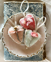 Load image into Gallery viewer, Custom Order for BETH Silk Velvet Heart Token and Velvet Heart Pendant