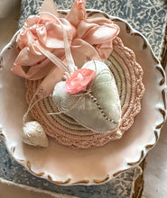 Load image into Gallery viewer, Custom Order for BETH Silk Velvet Heart Token and Velvet Heart Pendant