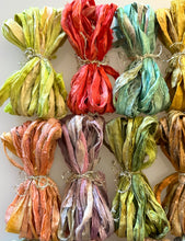 Load image into Gallery viewer, Dyed Silk Ombre Ribbons Summer Garden Collection