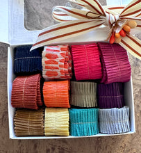 Load image into Gallery viewer, Autumn Wood Collection of Handmade Crepe Paper Ruffles - Vintage Crepe Paper Ruffled Trim