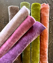 Load image into Gallery viewer, Last One VIOLET CRUMBLE Hand Dyed Silk Velvet Collection