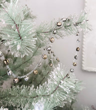 Load image into Gallery viewer, Silver and Gold Jingle Bell Holiday Garland