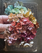 Load image into Gallery viewer, VINEYARD Collection Hand Dyed Tiny Flower Posy - Vintage Style Forget Me Not Flowers for Display and Crafting