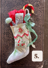 Load image into Gallery viewer, 12 Days of Christmas Tiny Vintage Stockings