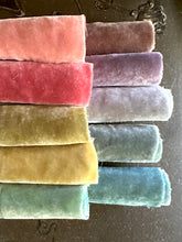 Load image into Gallery viewer, SOLSTICE Hand Dyed Silk Velvet Collection Set of 10 Larger Pieces