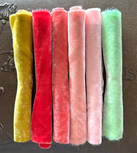 Load image into Gallery viewer, SWEETHEART Hand dyed Silk Velvet Collection 6 Pieces
