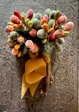 Load image into Gallery viewer, Harvest Sugared Stamens Burnt Orange and Gold Autumn Millinery Stamen Bundle