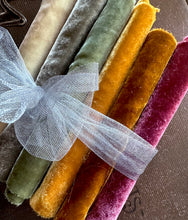 Load image into Gallery viewer, BLACK FRIDAY SALE Autumn Harvest Hand dyed Silk Velvet Collection 6 Pieces