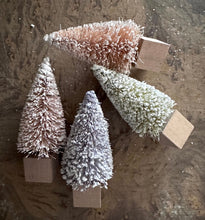Load image into Gallery viewer, Retro Frosted Pastel Bottle Brush Trees