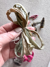 Load image into Gallery viewer, Tiny Tree Trimming Kit with Vintage and Hand Dyed Trims