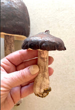 Load image into Gallery viewer, Deep Brown Mushroom Ornaments