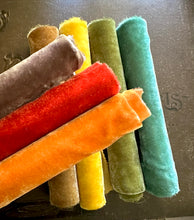 Load image into Gallery viewer, LAST ONE Hand Dyed Silk Velvet Fall Foliage Collection