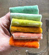 Load image into Gallery viewer, Hand Dyed Silk Velvet Seaside Cottages Collection