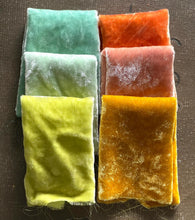 Load image into Gallery viewer, Hand Dyed Silk Velvet Seaside Cottages Collection