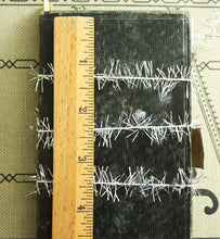 Load image into Gallery viewer, Silver Icicle Tinsel Trim - 13 Feet Tiny Metallic Silver Holiday Garland - Christmas Dollhouse Miniature Garland