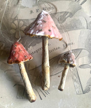 Load image into Gallery viewer, Blush Pink Velvet Mushrooms Made to Order Decorations