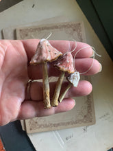 Load image into Gallery viewer, Blush Pink Velvet Mushrooms Made to Order Decorations