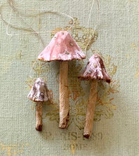 Load image into Gallery viewer, Blush Pink Velvet Mushrooms Made to Order Decorations