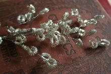 Load image into Gallery viewer, Sparkling Silver Wire Bouillon Holiday Stamen Sprays