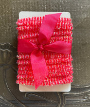 Load image into Gallery viewer, Candy Cane Red Striped Holiday Tinsel Trim