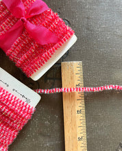 Load image into Gallery viewer, Candy Cane Red Striped Holiday Tinsel Trim