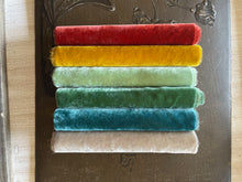 Load image into Gallery viewer, NEW! MISTLETOE Hand Dyed Silk Velvet Collection