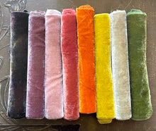 Load image into Gallery viewer, LAST ONE Hand Dyed Silk Velvet Fall Harvest Collection