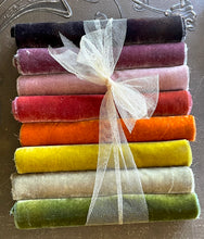 Load image into Gallery viewer, LAST ONE Hand Dyed Silk Velvet Fall Harvest Collection