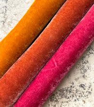 Load image into Gallery viewer, Hand dyed Silk Velvet Autumn Woods Fall Collection