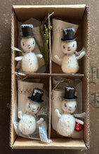 Load image into Gallery viewer, EDWIN Tiny Snowman in a Vintage Stocking 12 Days of Christmas
