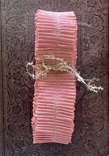Load image into Gallery viewer, Nude Pink Hand Dyed Crepe Paper Ruffle Trim
