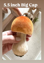 Load image into Gallery viewer, Brown Velvet Mushroom Ornaments
