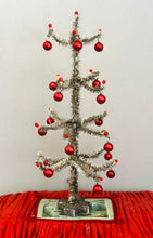 Load image into Gallery viewer, Tinsel Tree with Glittered Base  12 Days of Christmas
