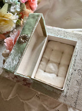 Load image into Gallery viewer, Pale Green Vintage Velvet Treasure Box
