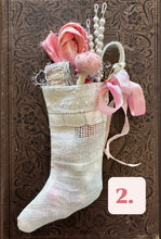 Load image into Gallery viewer, 12 Days of Christmas Tiny Vintage Stockings
