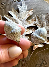 Load image into Gallery viewer, Rusted Acorn and Oak Spray - Rustic Fall Aged Metal Leaves
