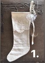 Load image into Gallery viewer, Handmade Vintage Stockings 12 Days of Christmas
