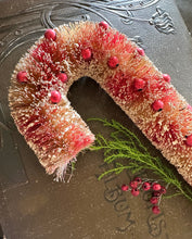 Load image into Gallery viewer, Bottle Brush Candy Cane Decorations
