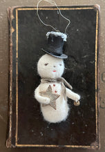 Load image into Gallery viewer, Snowman Ornament with Glittered Star 12 Days of Christmas
