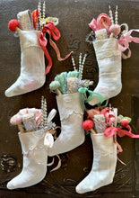 Load image into Gallery viewer, 12 Days of Christmas Tiny Vintage Stockings

